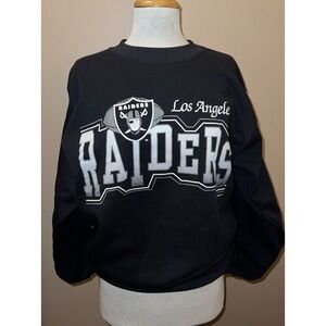Vintage 1990s 90s NFL Los Angles LA Raiders Crewneck Sweatshirt Signal Sports L